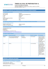 Tridex alcool de préparation 1L - SDS